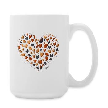 Heart of Autumn Colors - Large Mug 440 ml - white - Right
