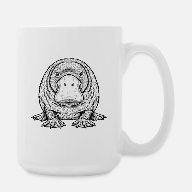 Schnabeltier  - Große Tasse 440 ml - Weiß