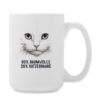 Katzenmama Geschenke Katzen Mama Katzenliebhaberin - Große Tasse 440 ml - Weiß - Rechts