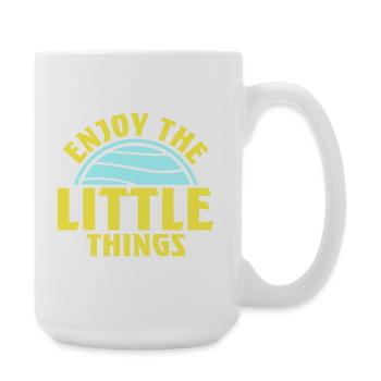 Profitez des petites choses Gratitude Pleine conscience - Grande tasse 440 ml - blanc - Droite