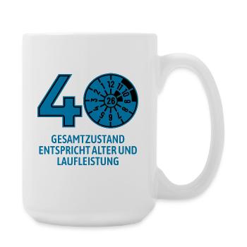 HU February 2026 - 40 Years - Birthday Gift - Large Mug 440 ml - white - Right