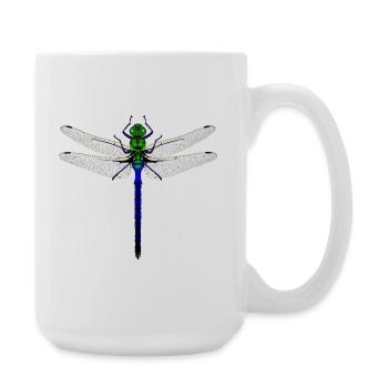 Neon Dragonfly Kybalion Combination Design Woman - Large Mug 440 ml - white - Right