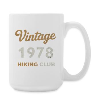 Vintage 1978 – Sailing Club Retro Birth Year - Large Mug 440 ml - white - Right