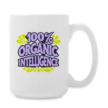 100% Organic Intelligence, Not an AI - Large Mug 440 ml - white - Right