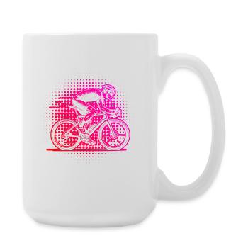 Vélo de route parfait pour tous les vélos de route - Grande tasse 440 ml - blanc - Droite