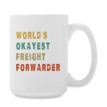 Der beste Spediteur der Welt – Witzige Logistik - Große Tasse 440 ml - Weiß - Rechts