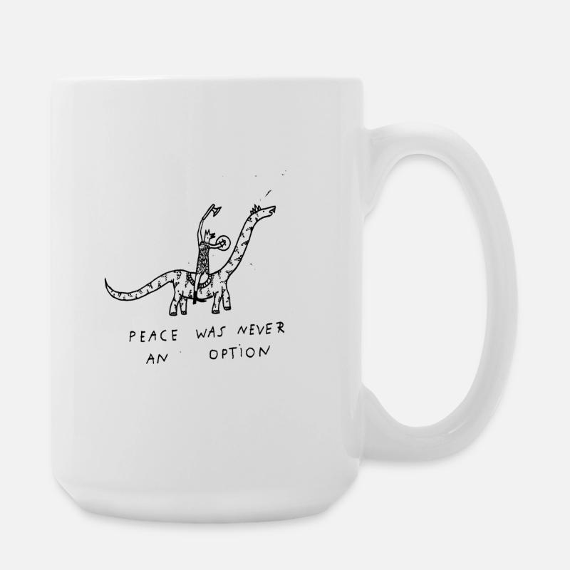 PEACE - Große Tasse 440 ml - Weiß