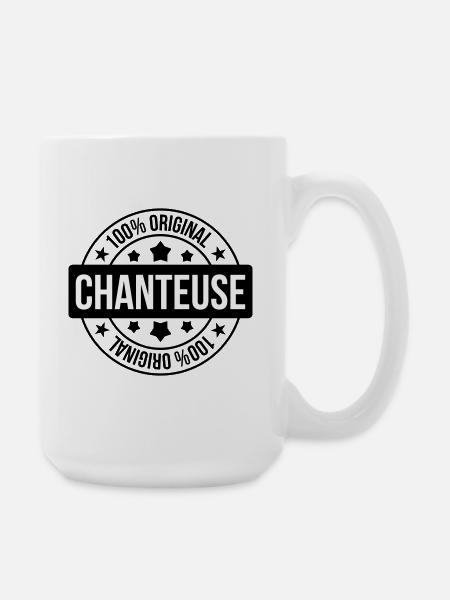 Singer - Singing - Song - Large Mug 440 ml - white