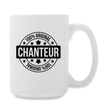 Sänger – Musik, Bühne, Leidenschaft, Stimme, Performance - Große Tasse 440 ml - Weiß - Rechts