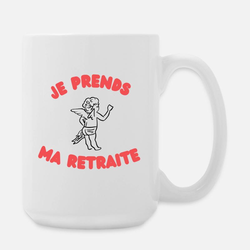 Cupid resigns - Large Mug 440 ml - white