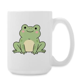 Zarter Frosch-Kawaii Grafik - Große Tasse 440 ml - Weiß - Rechts