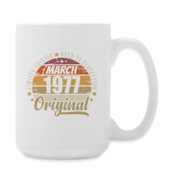 49. Anniversary 49 Years Limited Edition March 1977 - Large Mug 440 ml - white - Right
