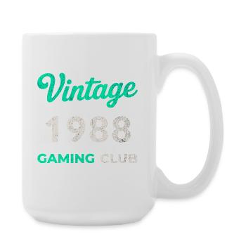 Vintage 1988 – Gaming Club Retro Birth Year - Large Mug 440 ml - white - Right