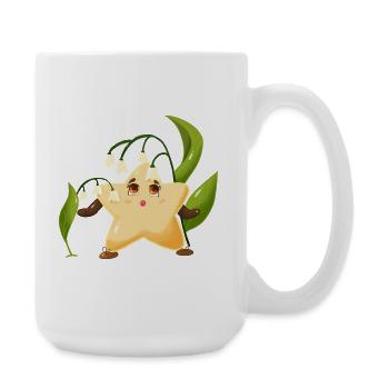 Twinki l'étoile découvre le joli muguet  - Grande tasse 440 ml - blanc - Droite