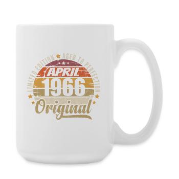 April 1966 Birthday Gift - Large Mug 440 ml - white - Right