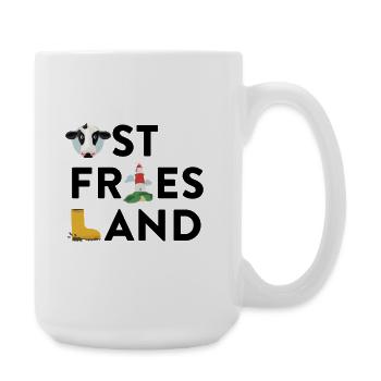 Ostfriesland - Große Tasse 440 ml - Weiß - Rechts