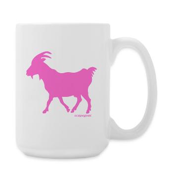 Scapegoat pink - Large Mug 440 ml - white - Right