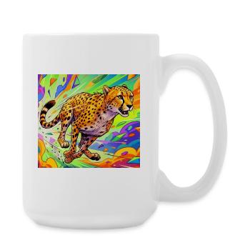 cheetah - Large Mug 440 ml - white - Right