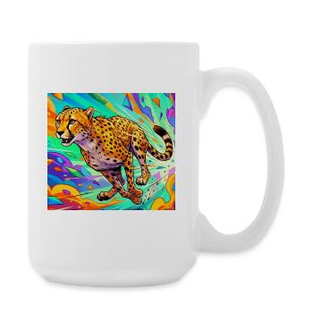 cheetah - Large Mug 440 ml - white - Right