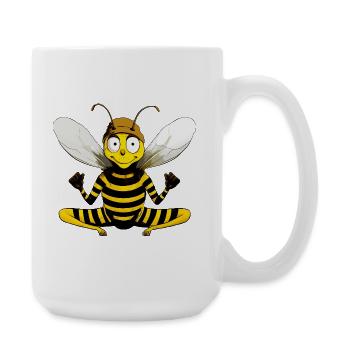 Yoga Bee - Large Mug 440 ml - white - Right