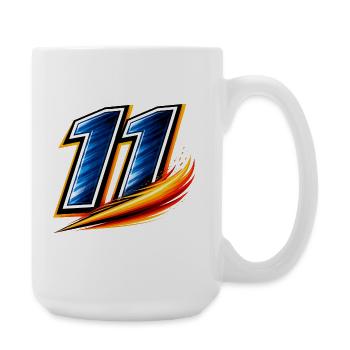 Numéro 11 Maillot de football Vitesse d’ailier - Grande tasse 440 ml - blanc - Droite