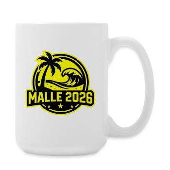 Palmiers de plage Malle 2026 - Grande tasse 440 ml - blanc - Droite