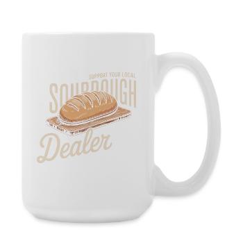 Sourdough Dealer Local Logo - Large Mug 440 ml - white - Right