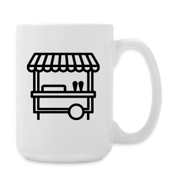 Street food - Large Mug 440 ml - white - Right