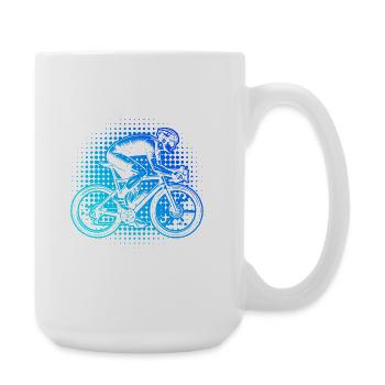 Gift idea for a road bike with road bike - Large Mug 440 ml - white - Right