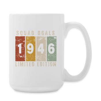 Anniversary 1946 - 80 years - Large Mug 440 ml - white - Right