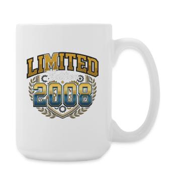 Limited Edition 2008 Geburtstag Jahrgang - Große Tasse 440 ml - Weiß - Rechts