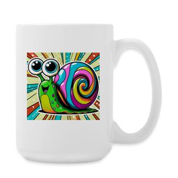 Snail - Large Mug 440 ml - white - Right