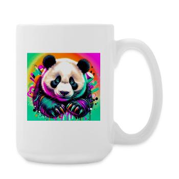 Panda - Große Tasse 440 ml - Weiß - Rechts