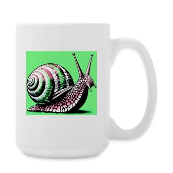 Escargot - Grande tasse 440 ml - blanc - Droite
