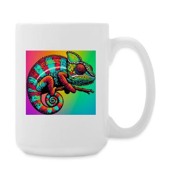 Chamäleon - Große Tasse 440 ml - Weiß - Rechts