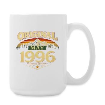 30th Birthday Gift Original May 1996 - Large Mug 440 ml - white - Right