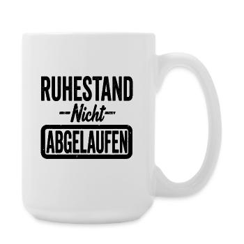 Ruhestand Nacht Abgelaufen Lustiger Spruch - Große Tasse 440 ml - Weiß - Rechts