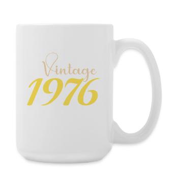T-Shirt 50 Ans 1976 Design Minimal - Grande tasse 440 ml - blanc - Droite
