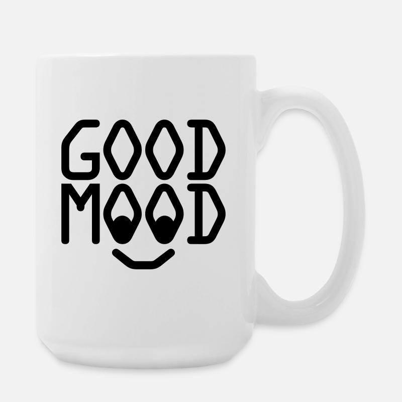 good mood - Large Mug 440 ml - white