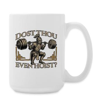 Est-ce que tu tiens même un chevalier médiéval drôle ? - Grande tasse 440 ml - blanc - Droite