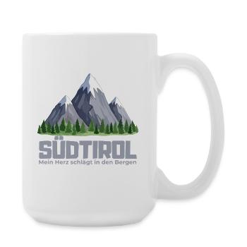 Südtirol – Mein Herz schlägt in den Bergen - Große Tasse 440 ml - Weiß - Rechts