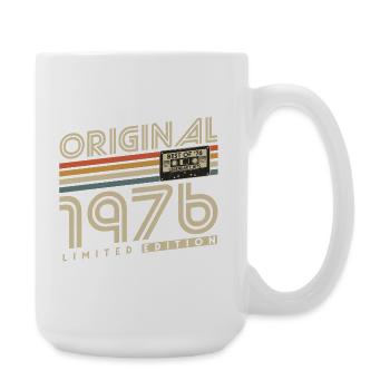 Original 1976 Vintage Retro Geburtstag Geschenk - Große Tasse 440 ml - Weiß - Rechts