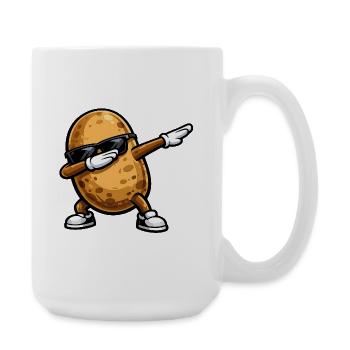 Dabbing Potato - Large Mug 440 ml - white - Right