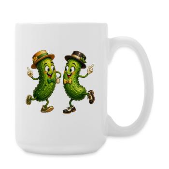 Concombres dansants - Grande tasse 440 ml - blanc - Droite