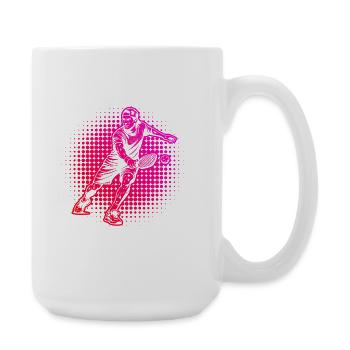 Pickleball Sports Gift for Pickleball Scene Fans - Large Mug 440 ml - white - Right