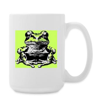 grenouille - Grande tasse 440 ml - blanc - Droite