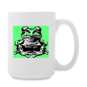 Frosch - Große Tasse 440 ml - Weiß - Rechts