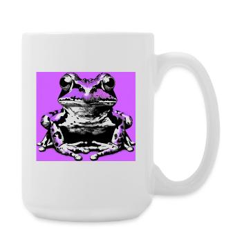 Frosch - Große Tasse 440 ml - Weiß - Rechts