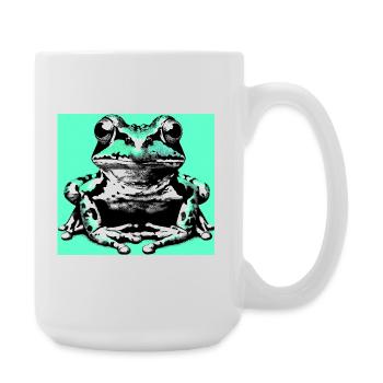 grenouille - Grande tasse 440 ml - blanc - Droite