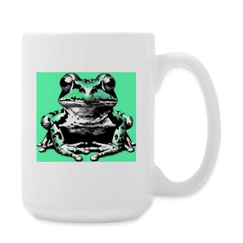 Frosch - Große Tasse 440 ml - Weiß - Rechts